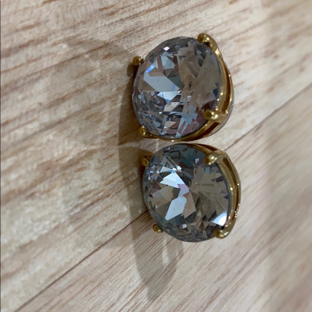 Large crystal stud earrings